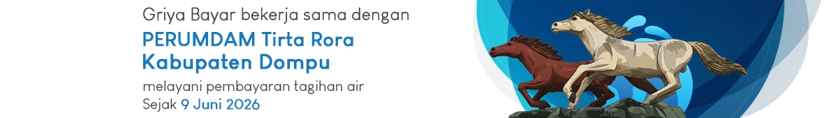 griya bayar melayani pembayaran tagihan PDAM Kab. dompu